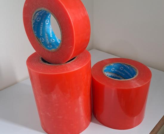 Double Sided Red Polyster Tape